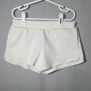Art Class Soft White Fleece Shorts Girls Size 8 (M)
